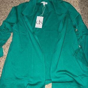 Scarlett Vibrant Green Open Front Jacket